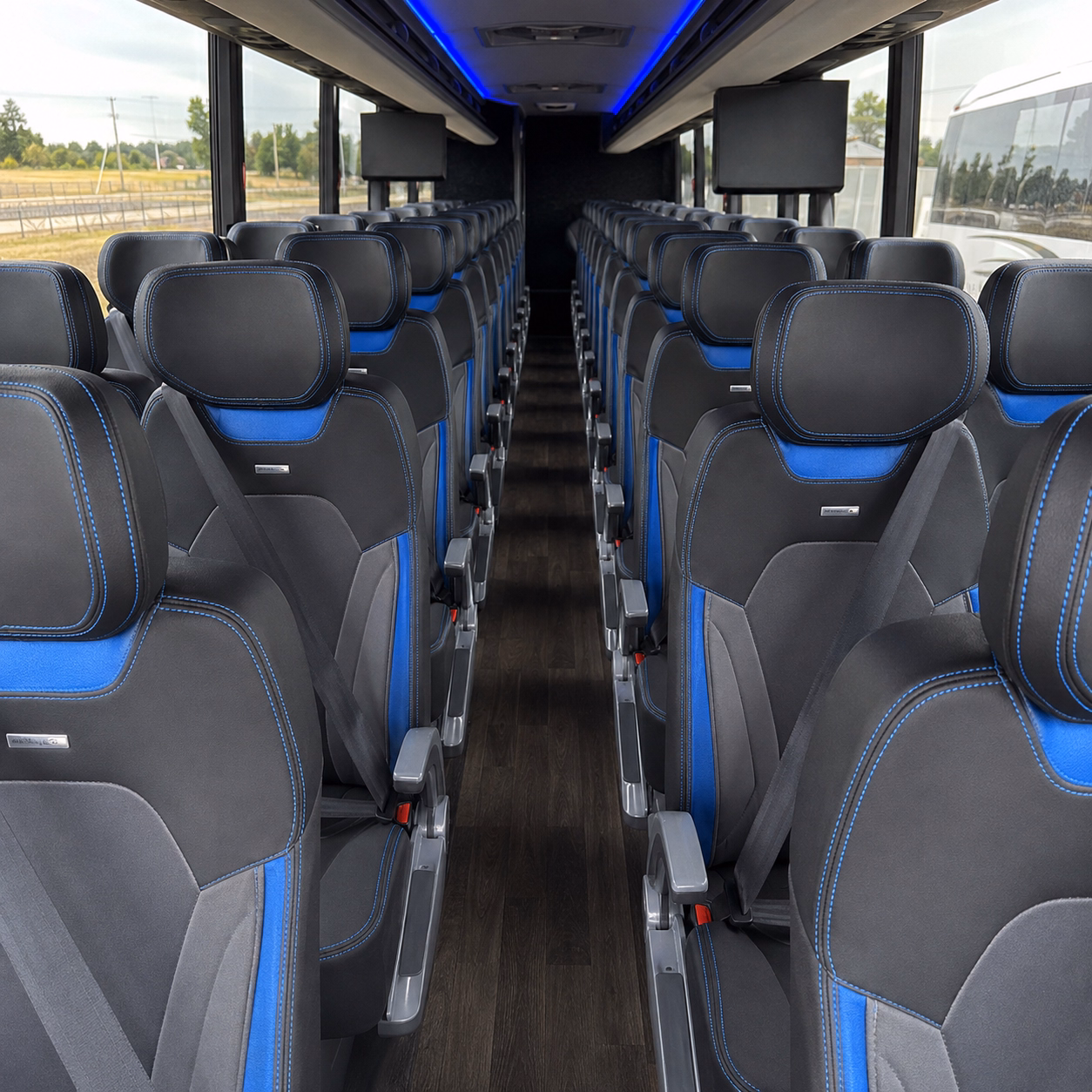 west des moines charter bus rental inside