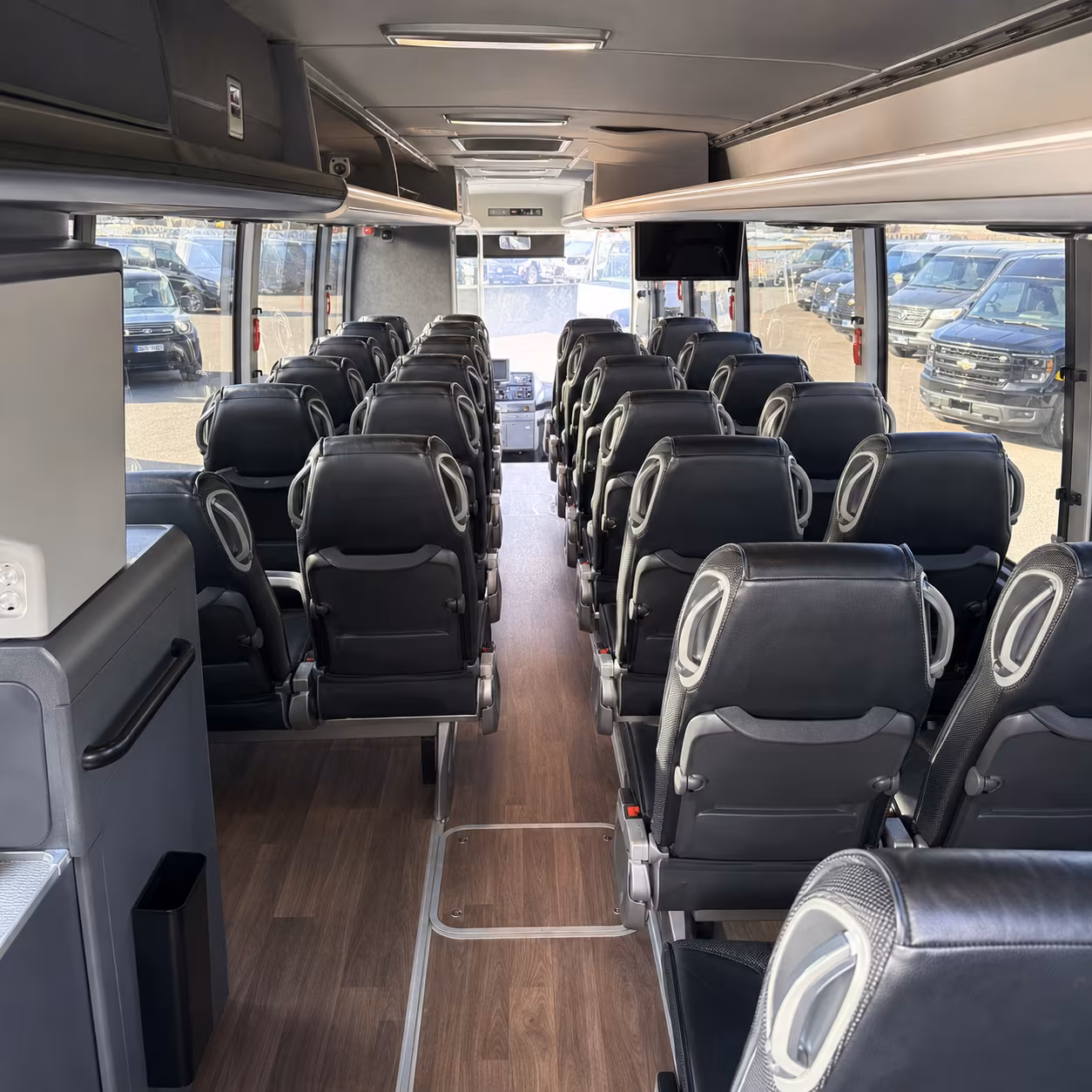 west des moines employee transportation onboard seating