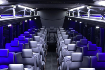West Des Moines Charter Bus Interior